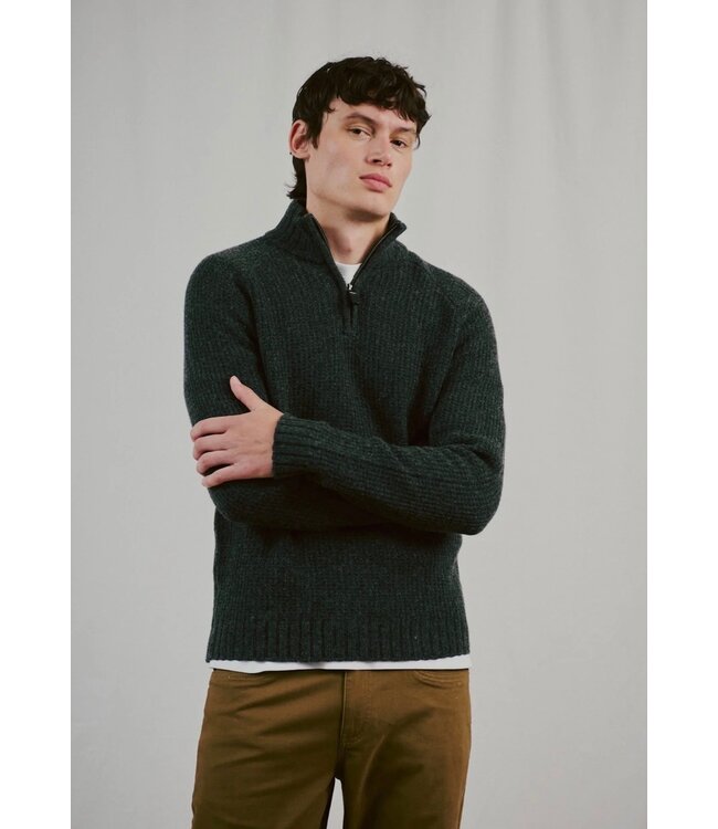 Dark Grey Svalbard 1/4 Zip Sweater