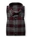 Modern Fit Wine Letsie Plaid Shirt