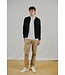 Navy Zaouma Full Button Sweater