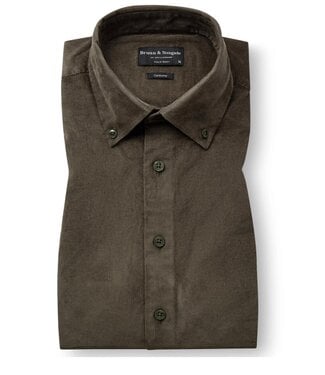 BRUUN & STENGADE Modern Fit Green Osei Shirt