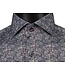 Modern Fit Navy Tan Print Shirt
