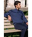 Modern Fit Navy Waffle 1/4 Zip
