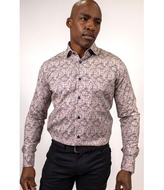 7 DOWNIE Modern Fit Multi Colour Print Shirt