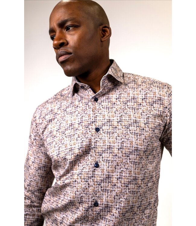 Modern Fit Multi Colour Print Shirt