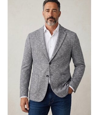 7 DOWNIE Modern Fit Grey Rib Knit Sport Coat