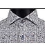 Modern Fit White Navy Swirl Print Shirt