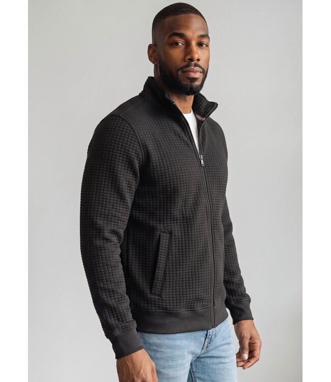 Modern Fit Black Full Zip Jacket