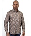 Modern Fit Brown Floral Paisley Shirt