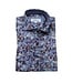 7 DOWNIE Modern Fit Blue Leaf Pattern Shirt