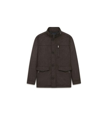 BUGATTI Brown Micro Suede Stoller Jacket