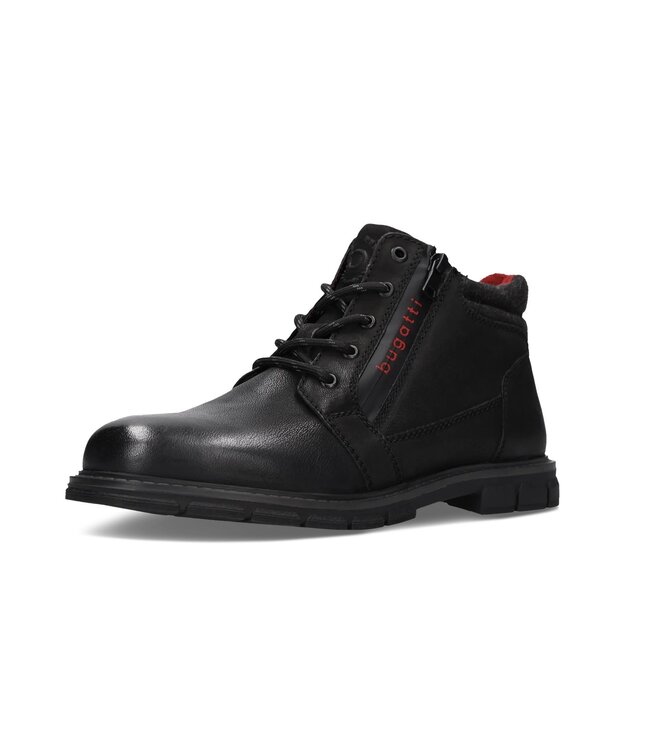 Black Short Boots with Side Zipper