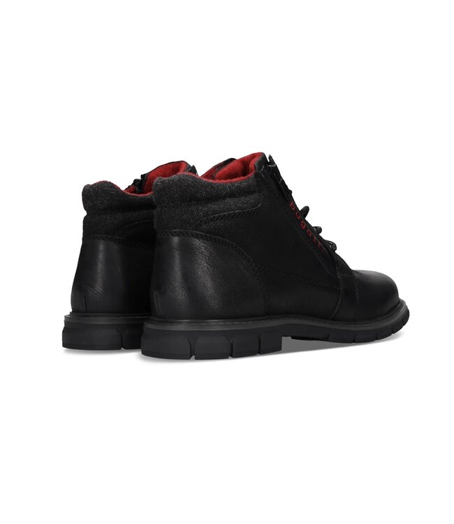 Black Short Boots with Side Zipper