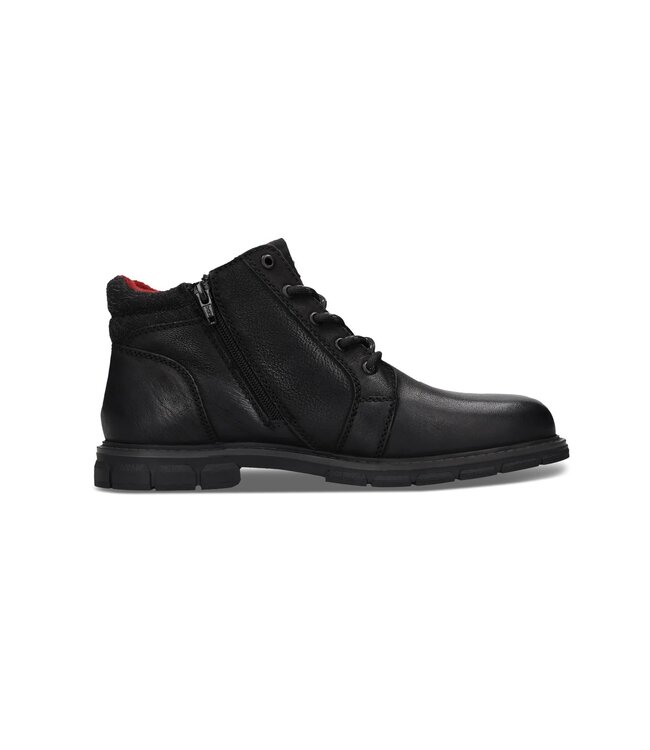 Black Short Boots with Side Zipper