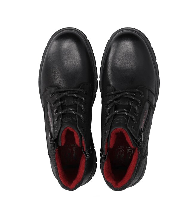 Black Short Boots with Side Zipper