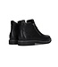 Black Double Zipper Short Boots