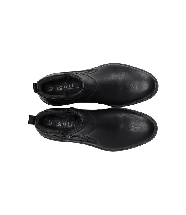 Black Double Zipper Short Boots