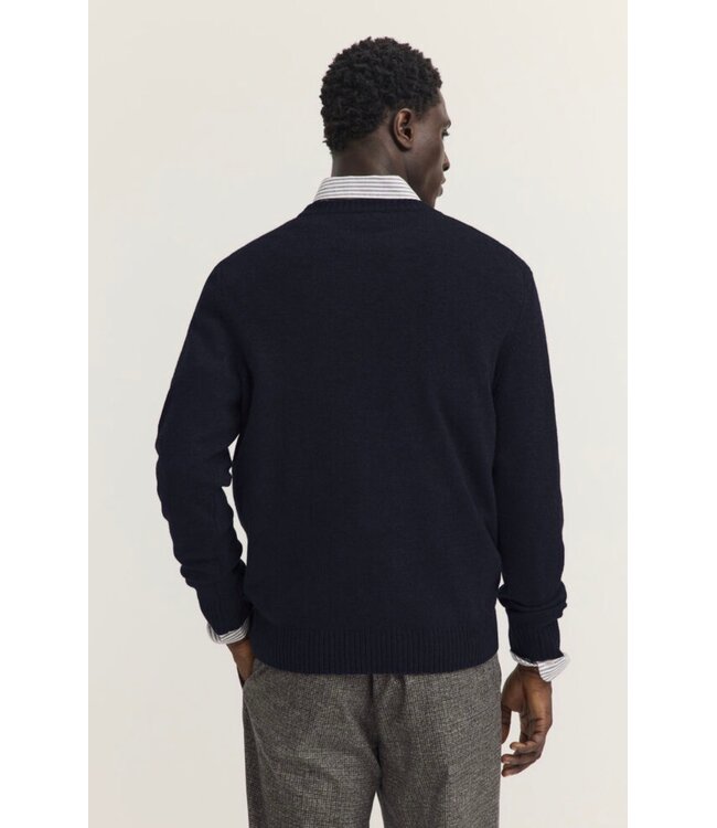 Brown Navy Argyle Sweater