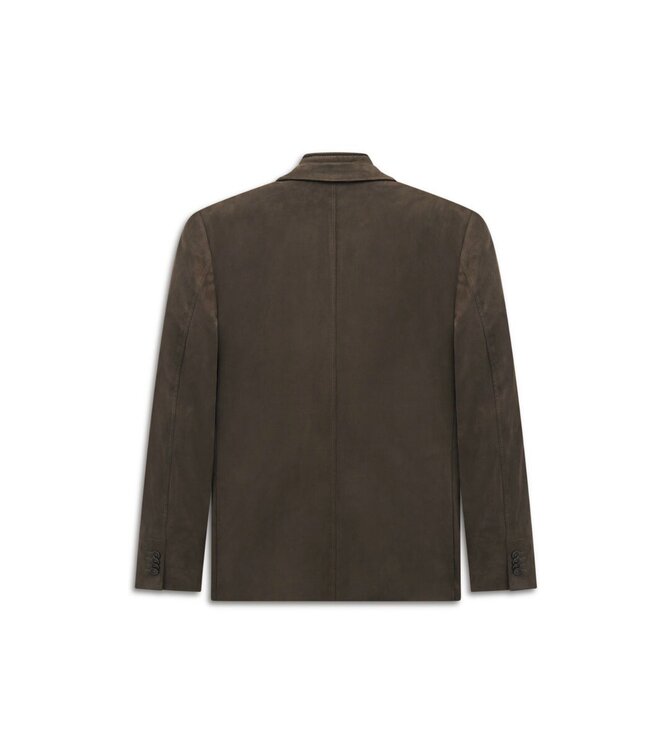 Modern Fit Brown Micro Suede Sport Coat
