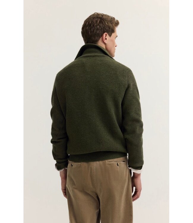 Olive 1/4 Zip Sweater