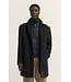Navy Wool Overcoat with Insert