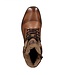 Cognac Side Zipped Boots