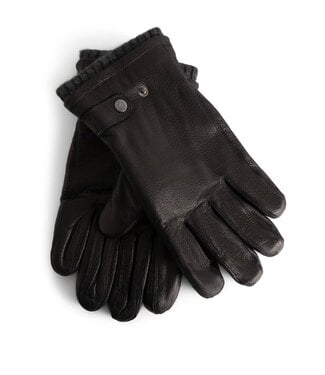 FAILSWORTH Dutton Black Leather Gloves