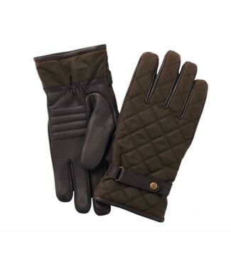 FAILSWORTH Olive/Brown Wax Quilt Gloves