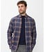 Modern Fit Navy Brown Daniel Shirt