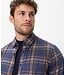 Modern Fit Navy Brown Daniel Shirt