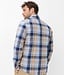 Modern Fit Navy Beige Plaid Daniel Shirt