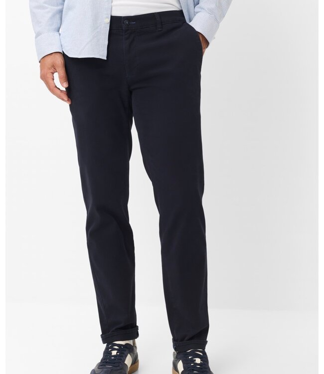 Modern Fit Navy Fabio Flat Front Pants