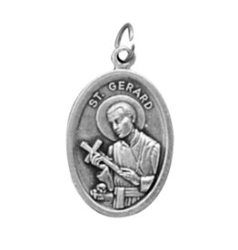Autom St. Gerard / Our Lady of Perpetual Help Oxidized Medals