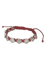 Autom St. Benedict Medal Bracelet - Red