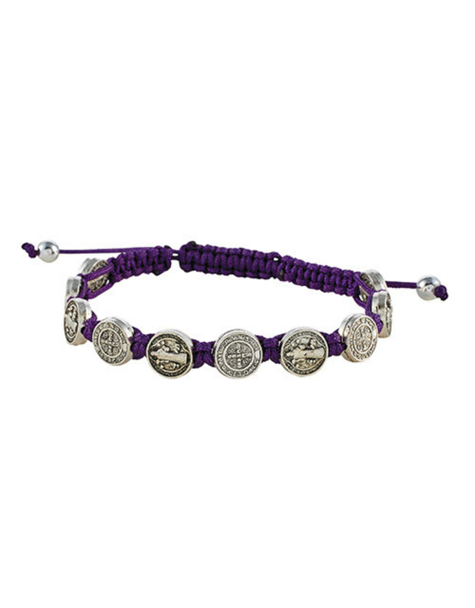 Autom St. Benedict Medal Bracelet - Purple