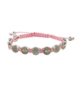 Autom St. Benedict Medal Bracelet - Pink