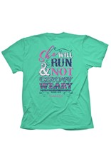 Cherished Girl Cherished Girl Run And Not Grow Weary Isaiah 40:31 T-Shirt