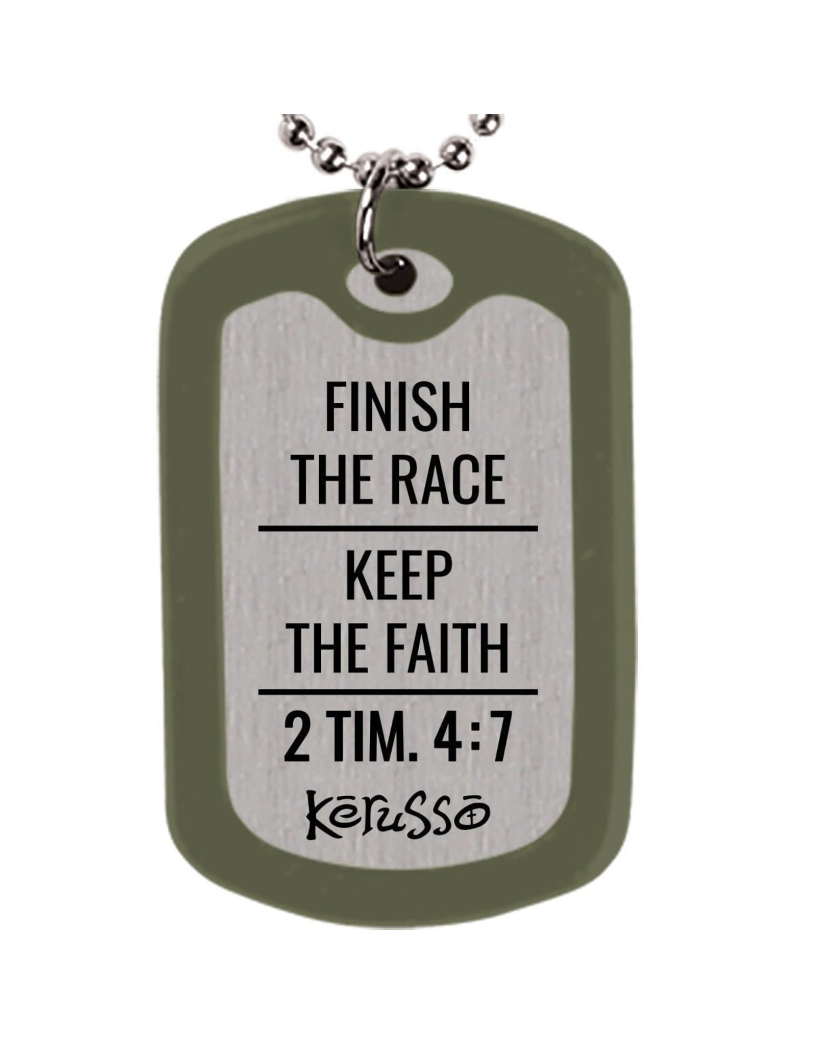 Faith Gear Faith Gear Christian Faith Tag Necklace The Good Fight