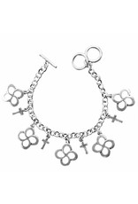 Faith Gear Faith Gear® - Swirl Cross Silver Women's Bracelet