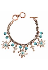Faith Gear Faith Gear® - Flower Cross Copper Women's Bracelet