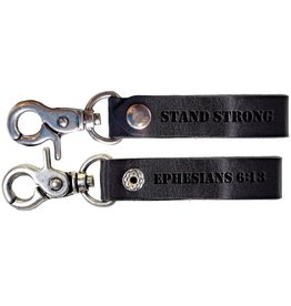 Faith Gear Faith Gear® - Guy's Leather Keychain - Stand Strong