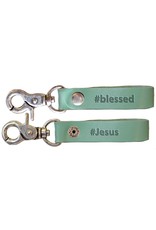 Faith Gear Faith Gear® - Women's Leather Keychain - #blessed