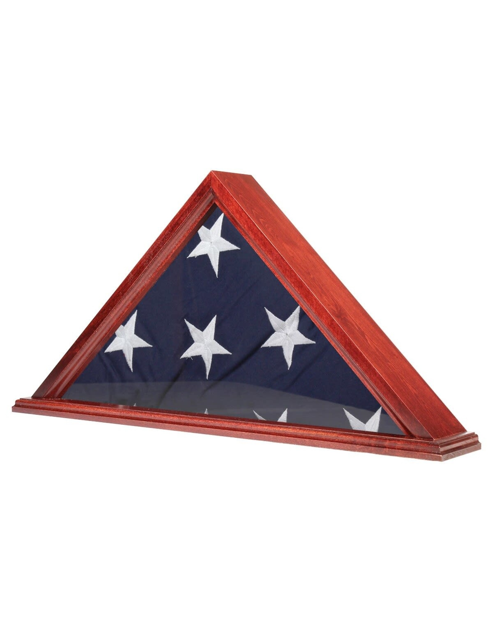 Annin Cherry Finish Flag Case - 3' x 5' Display