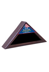 Annin Cherry Finish Flag Case - 5' x 9 1/2' Display