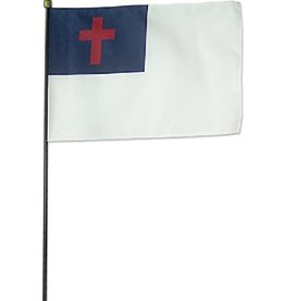 Annin Christian Flag - 4" x 6" Mounted on Stick