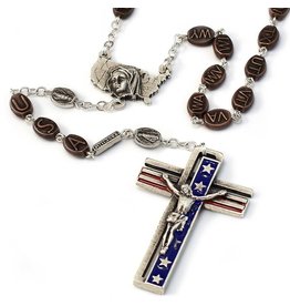 Ghirelli The USA Rosary in Antique Silver