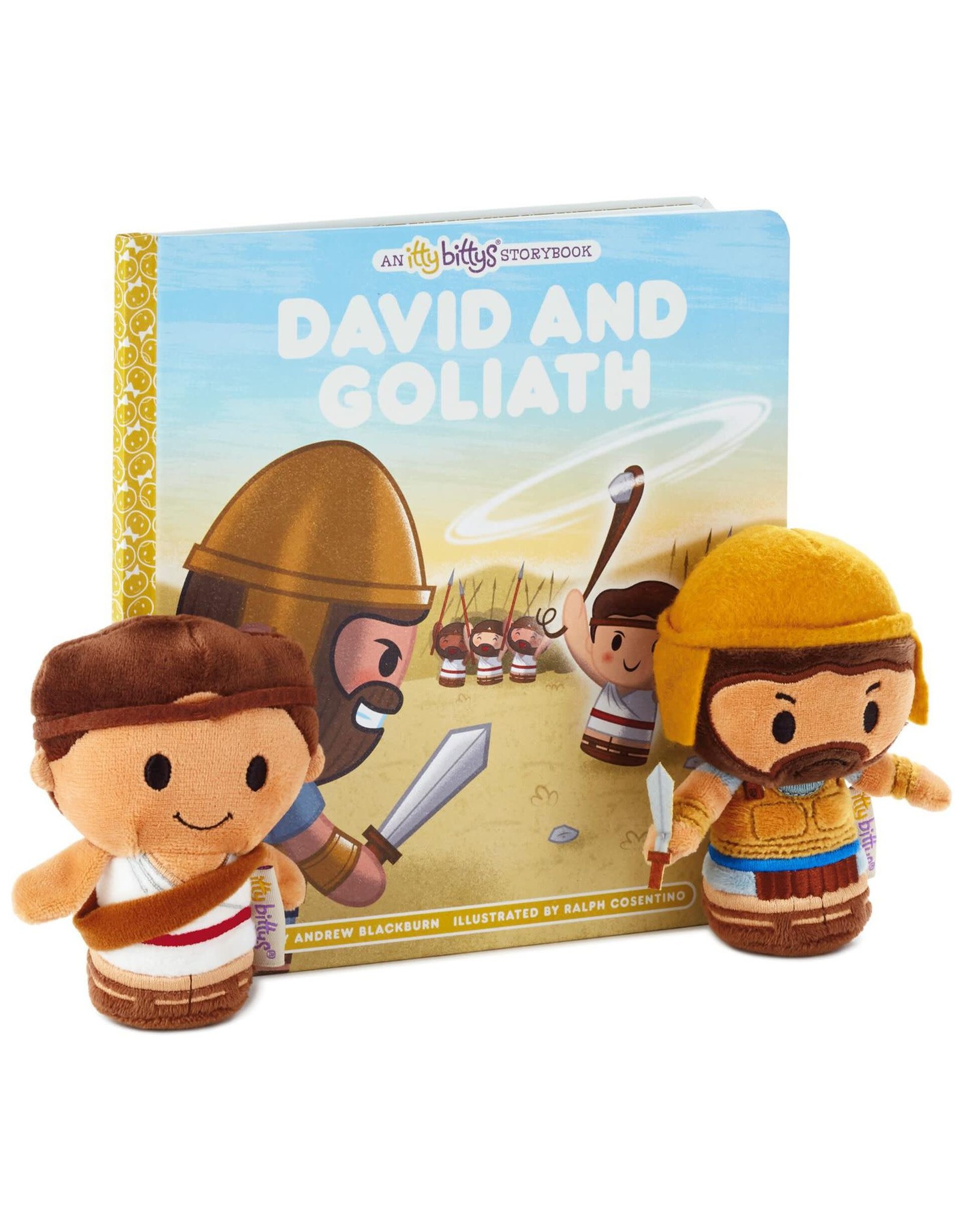 Hallmark itty bittys® David and Goliath Plush and Storybook Set
