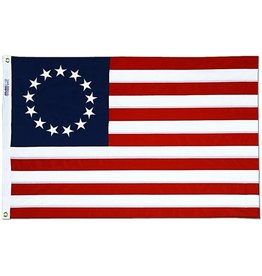 Annin Betsy Ross American Flag - 2' x 3' Embroidered Bulldog Cotton