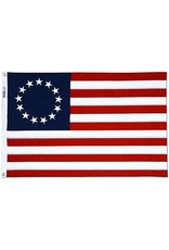 Annin Betsy Ross American Flag - 2' x 3' Embroidered Bulldog Cotton