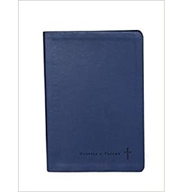 Journaling Through the Gospels and Psalms, Catholic Edition, NABRE: Navy Colored Cover (Leathersoft Binding)