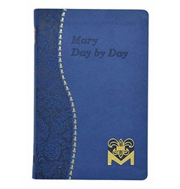 Catholic Book Publishing Mary Day by Day Introduction by Rev. Charles G Fehrenbach  (Navy Imitation Leather)